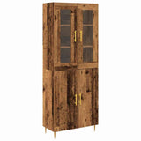 Highboard 2 pcs Old Wood Engineered Wood 3334346