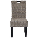 Dining Chair 6 pcs Kubu Rattan Mango Wood 274361
