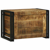 Storage Box Brown and Black 60 x 40 x 41 cm Solid Mango Wood 4016751