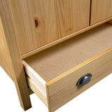 2-Door Wardrobe Hill 89x50x170 cm Solid Pine Wood 288947