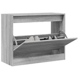 Shoe Cabinet Grey Sonoma 80x34x63 cm Engineered Wood 839964