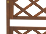 Wooden Trellis Planter Box, Raised Garden Bed to Grow Vegetables, Herbs and Flowers, Orange T3398P318844