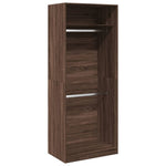 Wardrobe Brown Oak 80x50x200 cm Engineered Wood 3307798