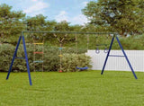 Outdoor Swing Set with Swing. Trapeze. Ladder. Disc Swing 3283614
