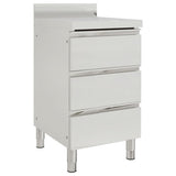 Commercial Kitchen Cabinet with 3 Drawers 50x60x96 cm 151179