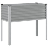 Garden Planter Grey 100x45x90 cm Steel 4008970