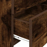 Bedside Cabinets 2 pcs with 2 Drawers Smoked Oak 40x36.5x62 cm 858641