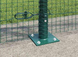 Welded Wire Fence with Concrete Base 100 x 0.8 m 3352498
