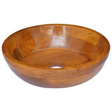 Basin Solid Teak Wood 40x10 cm 326160