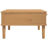 Coffee Table SENJA Rattan Look Brown 100x55x33 cm Solid Wood 358046