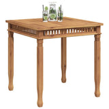 Garden Dining Table 80x80x80 cm Solid Teak Wood 49384