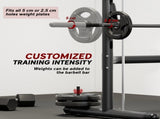 Adjustable Squat Rack, with Pull Up Bar, Barbell Bar for Home Gym T3398P425052