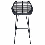 Bar Chair 2 pcs 55 x 52 x 92 cm Rattan and Iron 42011554