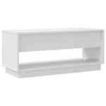 ZNTS TV Cabinet High Gloss White 102x41x44 cm Engineered Wood 809491