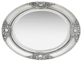 Wall Mirror Baroque Style 50 cm Silver 320346
