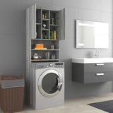 Washing Machine Cabinet Grey Sonoma 64x25.5x190 cm 815958