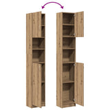 Bathroom Cabinet Artisan Oak 32x25.5x190 cm Engineered Wood 856049