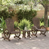 ZNTS 3 Piece Garden Lounge Set Solid Wood Fir 3207122