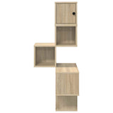 Wall Corner Shelf Sonoma Oak 48 x 48 x 120 cm Engineered Wood 8012230