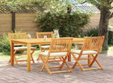 Folding Chair 4 pcs White 49 x 57.5 x 92cm Solid Acacia wood 3329121