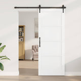 Interior Door White 83 x 211 cm Plywood 42052395