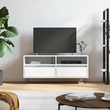 TV Cabinet High Gloss White 100x34.5x44.5 cm Engineered Wood 831238