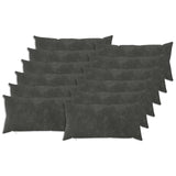 Cushion Cover 12 pcs HEERLEN Anthracite 40 x 80 cm 909984