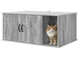 Cat House Grey Sonoma 85 x 55 x 50 cm Engineered Wood 8000740