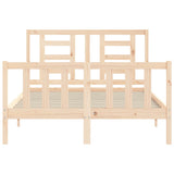 Bed Frame without Mattress 140x200 cm Solid Wood Pine 3192881