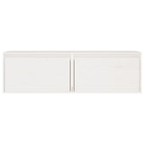 Wall Cabinets 2 pcs White 60x30x35 cm Solid Pinewood 813448