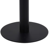 Bistro Table Dark brown, black MDF, steel 50x50x75 cm 286428