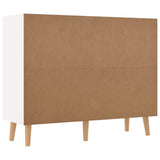 Sideboard White and Sonoma Oak 90x30x72 cm Engineered Wood 326818