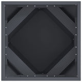 Planter 2 pcs Anthracite 40 x 40 x 40 cm Steel 883827