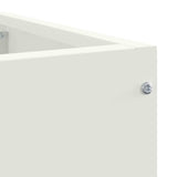 Corner Planter White 60 x 60 x 50 cm Steel 883662
