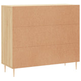 Sideboard Sonoma Oak 90x34x80 cm Engineered Wood 828095