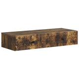 Wall-Mounted Side Table Smoked Oak 87.5 x 34.5 x 17 cm 897990