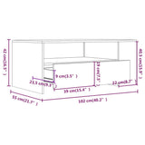 Coffee Table Concrete Grey 102x55x42 cm Engineered Wood 810921
