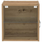 Floating Shelf with LED Light 2 pcs Brown 40 x 28.5 x 40 cm 863093