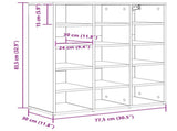 Shoe Cabinet White 77.5 x 30 x 83.5 cm Engineered Wood 808720