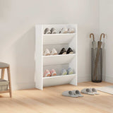 Wall Shoe Cabinet White 60x18x90 cm Engineered Wood 806759