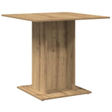 Dining Table Artisan Oak 80x80x75 cm Engineered Wood 855811