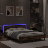 Bed Frame Brown Oak Engineered Wood Double Bed Frame 3207552