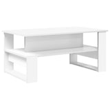 Coffee Table White 90 x 50 x 40 cm Engineered Wood 8000212