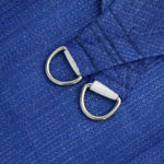 ZNTS Sunshade Sail 160 g/m² Triangular Blue 5x7x7 m HDPE 311539