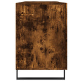 Desk Smoked Oak 140x50x75 cm Engineered Wood 829577