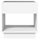 Bedside Table with Infinity LED White 50x50x50 cm 3284084
