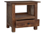 Bedside Table Brown 30 x 30 x 47 cm Solid Reclaim Wood 42012370
