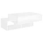 Coffee Table White 105x55x32 cm Engineered Wood 808522