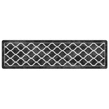 Rug Washable Black and White 80x300 cm 136604