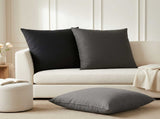Throw Pillow 2 pcs HEERLEN Light Grey 70 x 70 cm Fabric 928333